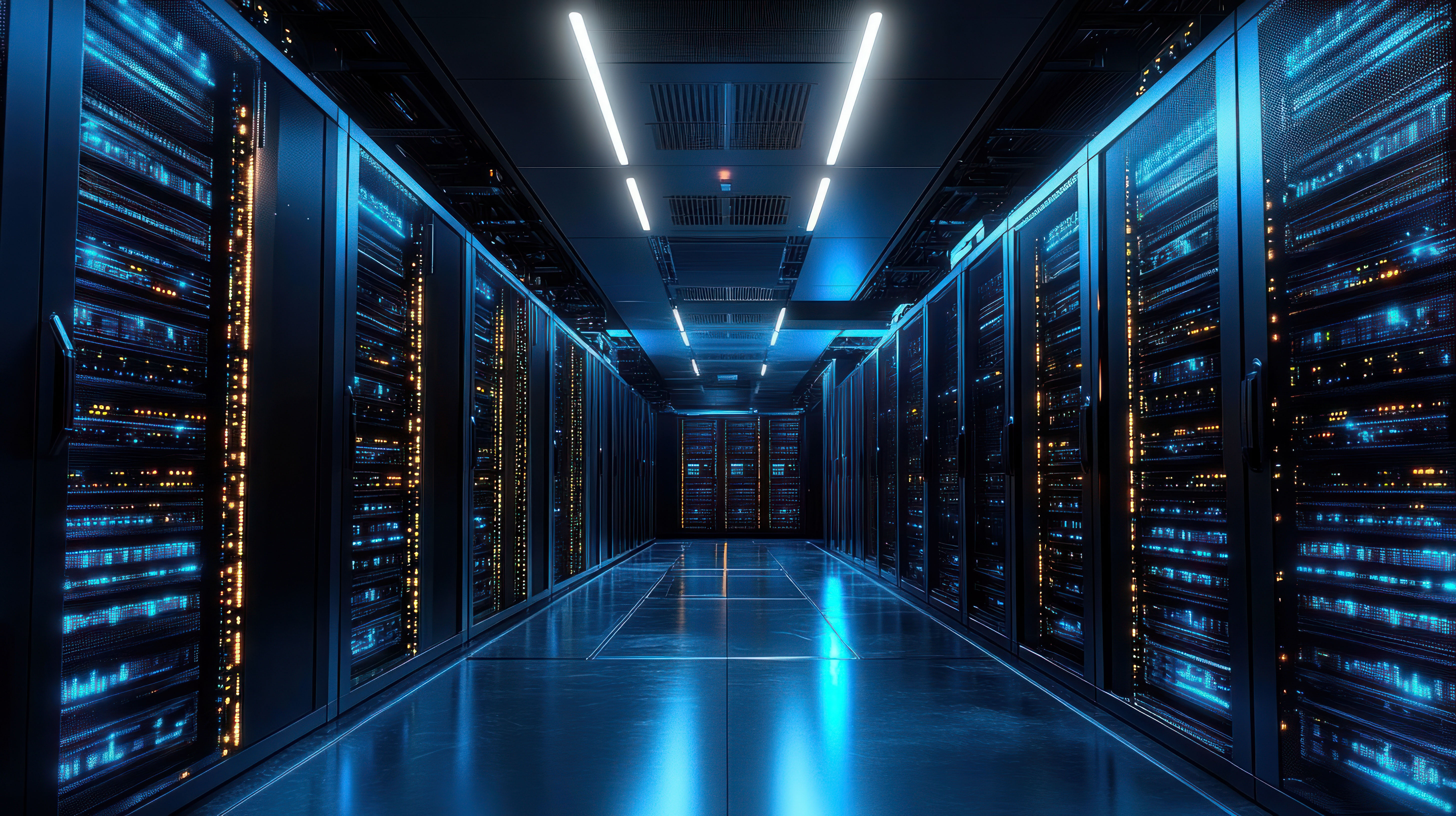 Dark Web Monitoring – mörkt serverrum.