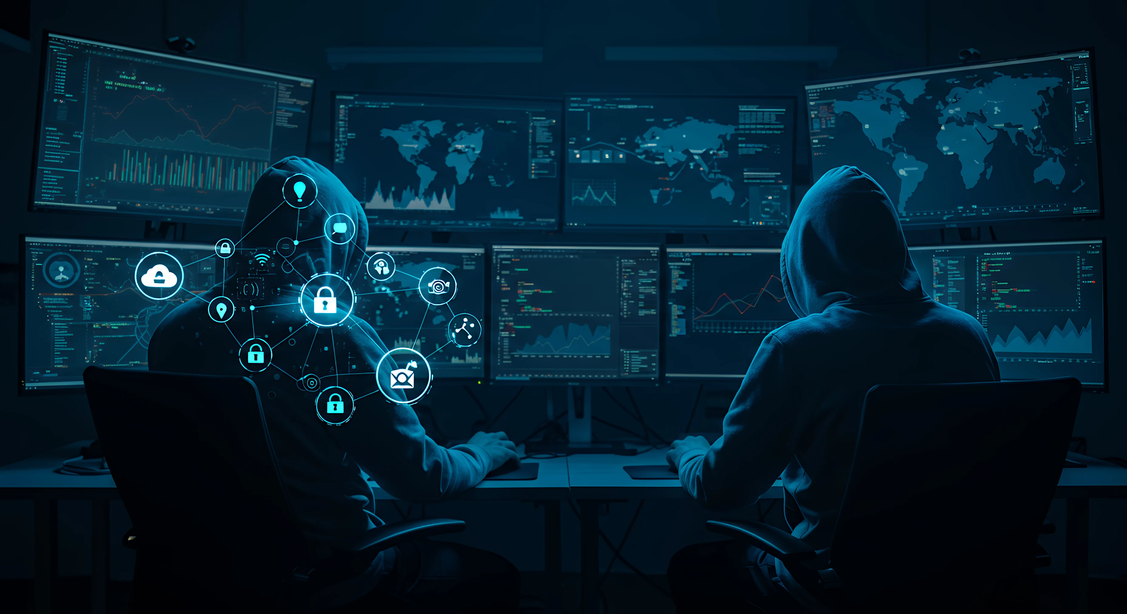 Darknet-ul (Dark Web) este o parte ascunsă a internetului. - Generat de IA