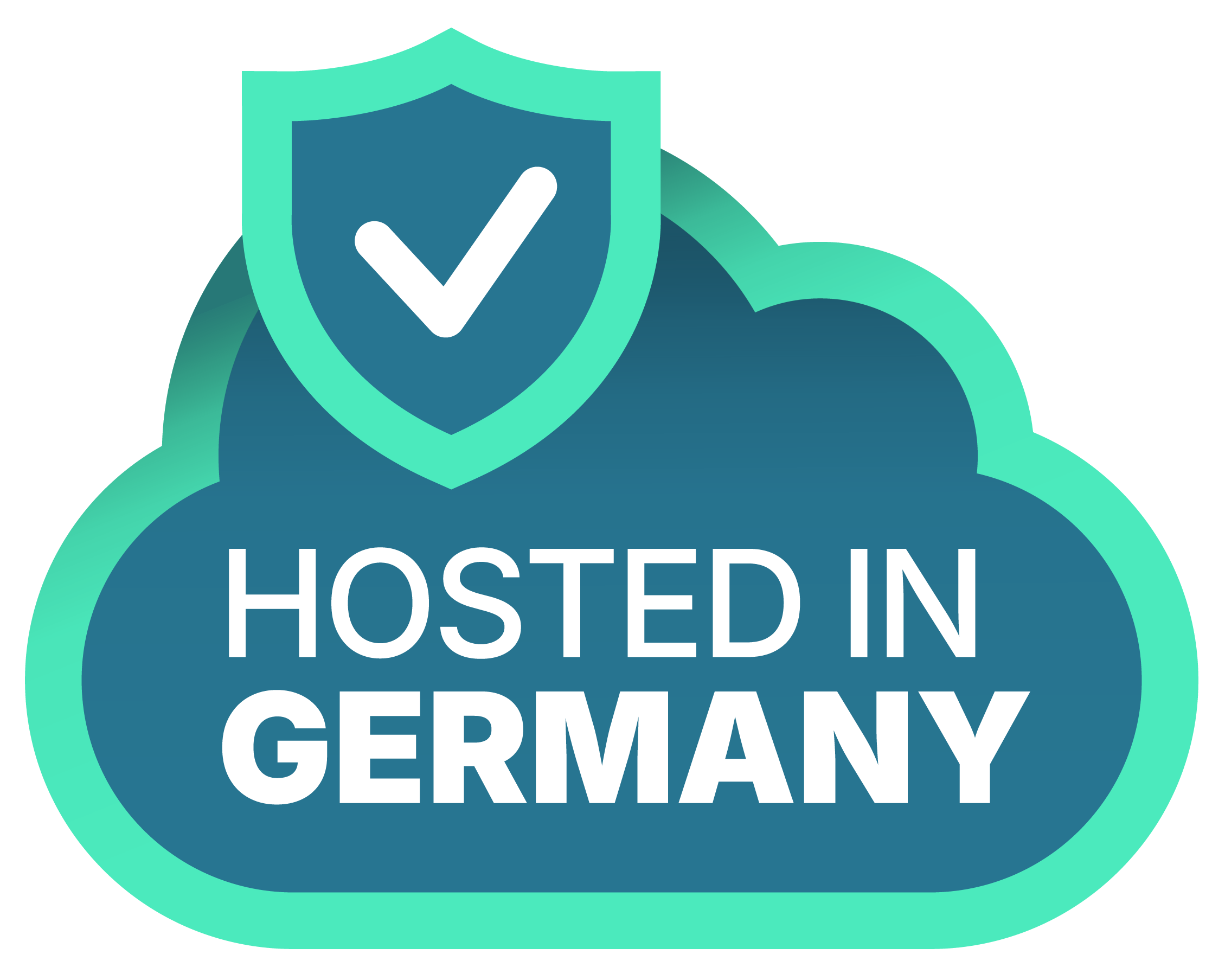 Hosted in Germany seal.