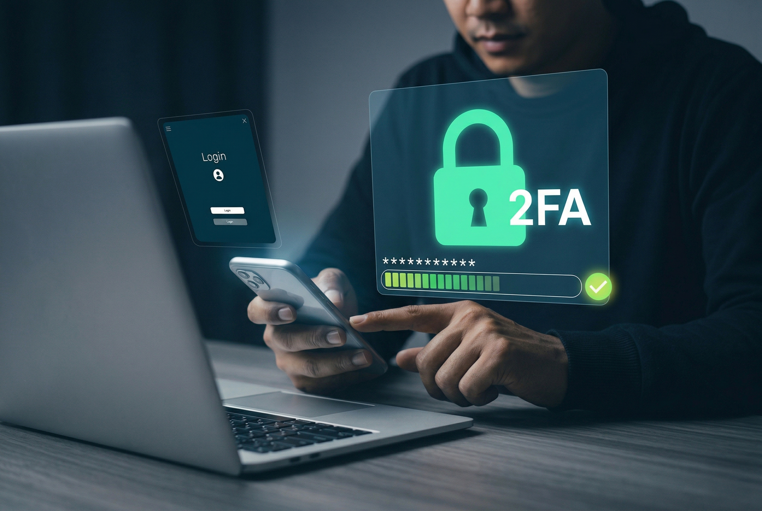 Two-factor authentication provides an extra layer of security online.