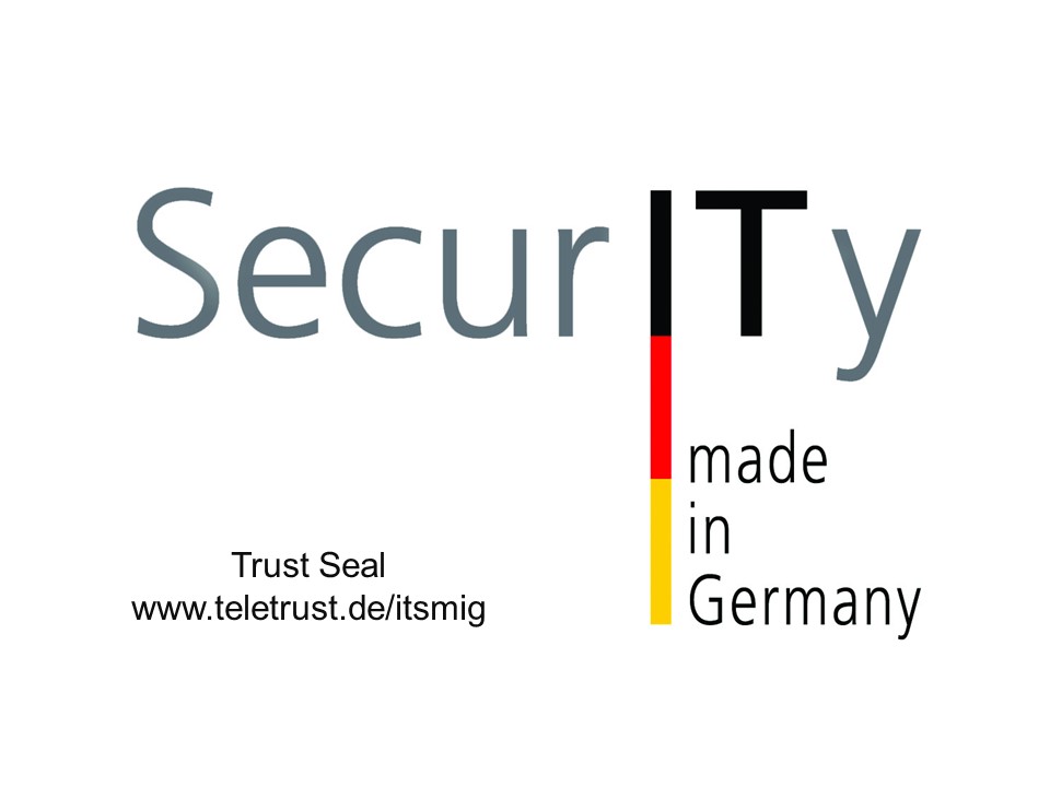 Security Made in Germany seal.